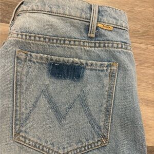 MOTHER Light Blue Ankle & Cropped Jeans